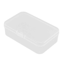 Opbergdozen voor knutselspullen, kralenbakjes, transparante opbergdoos, herbruikbare plastic doos met scharnierend deksel, doorzichtige plastic doos