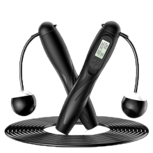 Gewichtetes Springseil, Fitness-Springseil mit ergonomischen Griffen, verstellbare Länge für alle Altersgruppen, verwicklungsfreies Training für