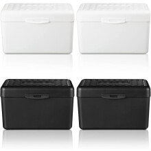 Porta schede indice versatile, custodia organizer per flashcard 3x5 con divisori codificati a colori per ricette, indirizzi, resistente all'umidità,