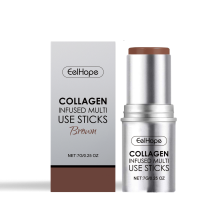 Collagen Makeup Stick, Moisturizes Natural Multicolor Blush Stick