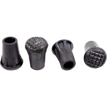 Embouts en caoutchouc pour bâtons de marche, excellente adhérence sur terrains rocailleux et routes, embouts universels absorbant les chocs pour la