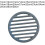 Replacement Fire Grate Cast Iron Round 20 Cm Diameter For Fireplace WoodBurning 2