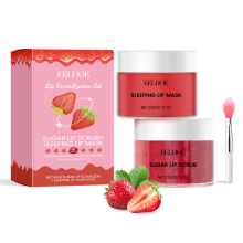 Strawberry Lip Care Set, Fruity Scrub Mask 2-Piece