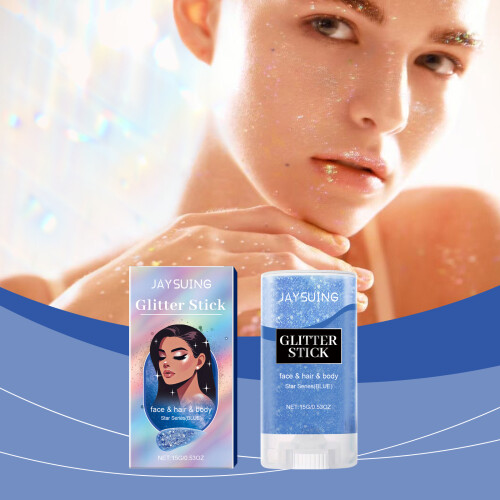 Sequined Glitter Stick (Blue) Face Body Collarbone Shine 1