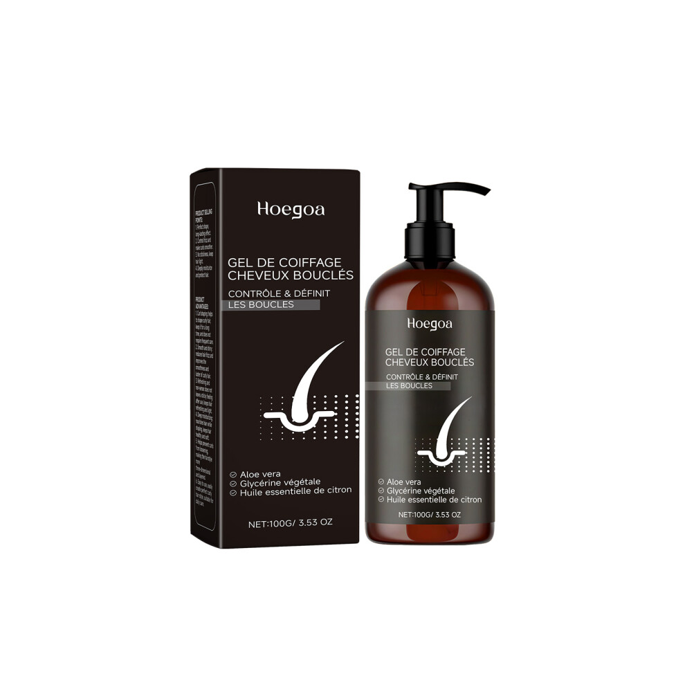 Curly Hair Styling Gel for Moisture, Frizz Control & Long-Lasting Hold