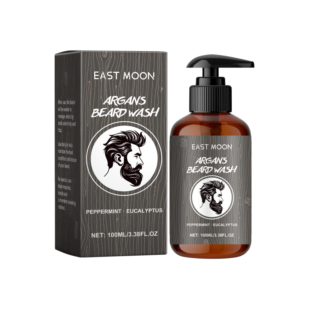 Facial Hair Shampoo Cleanses Moisturizes Soft Gentle Shave