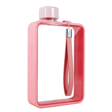 BPA-freie Reise-Trinkflasche, auslaufsicherer TPU-Griff für einfache Handhabung, schlankes, flaches Wasserflaschendesign für Outdoor-Abenteuer,