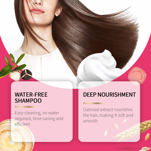 Waterless Shampoo Mousse, Fluffy Air Sensitive Bangs Oil Removal 2