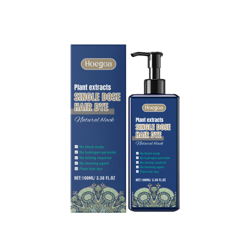 Haarshampoo mit Kräuterextrakt, dauerhafte schwarze Farbe