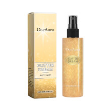 Body Glitter Highlighter Spray Long-Lasting for Hair & Collarbone
