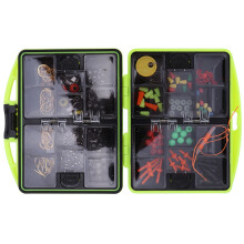 Boîte de rangement pour matériel de pêche à 24 compartiments, compacte et légère, avec couvercle transparent et structure durable, en plastique
