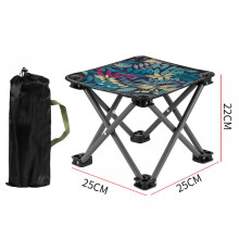Compagnon de camping portable : Mini tabouret de camping léger avec poche latérale et utilisation pratique, idéal pour la pêche, la randonnée et