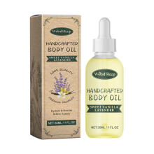 Sweet Vanilla Lavender Body Oil for Anxiety Relief & Sleep