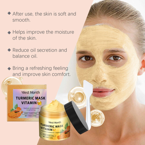 Vitamin-C-Kurkuma-Maske feuchtigkeitsspendend straffend 2