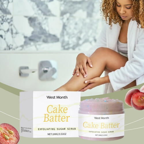 West Month Exfoliating Scrub, Gentle Hydrating Dead Skin 1