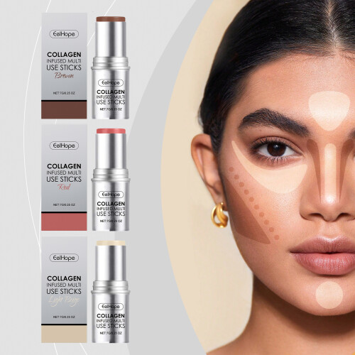 Collagen Moisturizing Multicolor Blush Stick 1