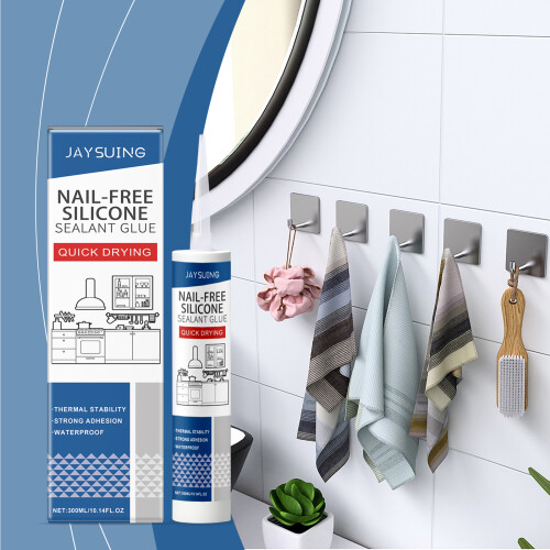 Nagelfreier Silikon-Dichtkleber für Holz & Plastik 1