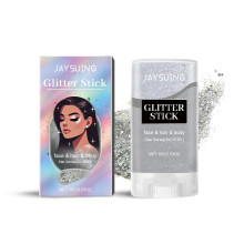 Glitzer-Stick Silber Gesicht Körper Schlüsselbein