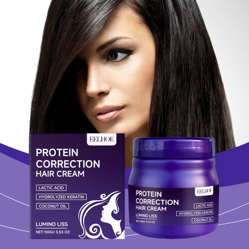 Protein-Haarglättungscreme, pflegend, weich & glatt 1