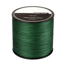 Linha de pesca trançada lisa e sem rebarbas, excelente experiência de arremesso com diâmetro mais fino, desempenho superior em água salgada e