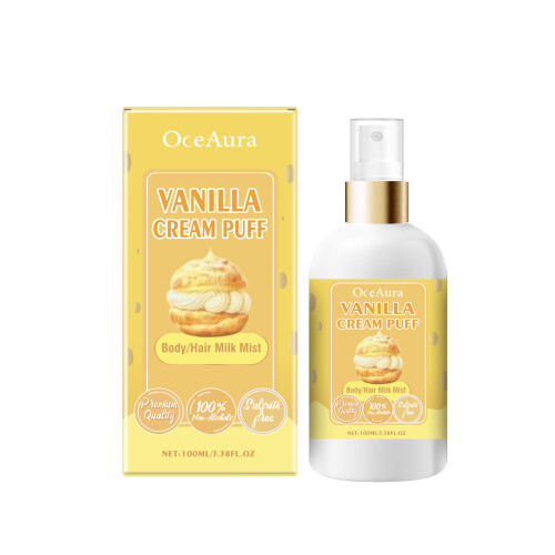 Körperfeuchtigkeitsspray Vanille, erfrischend