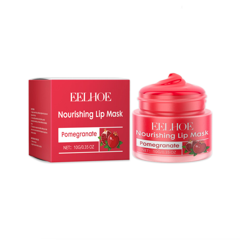 Red Pomegranate Lip Mask, Moisturizes Lips