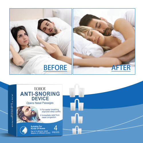Anti-Snoring Device - Silicone Nasal Relief for Sleep 1
