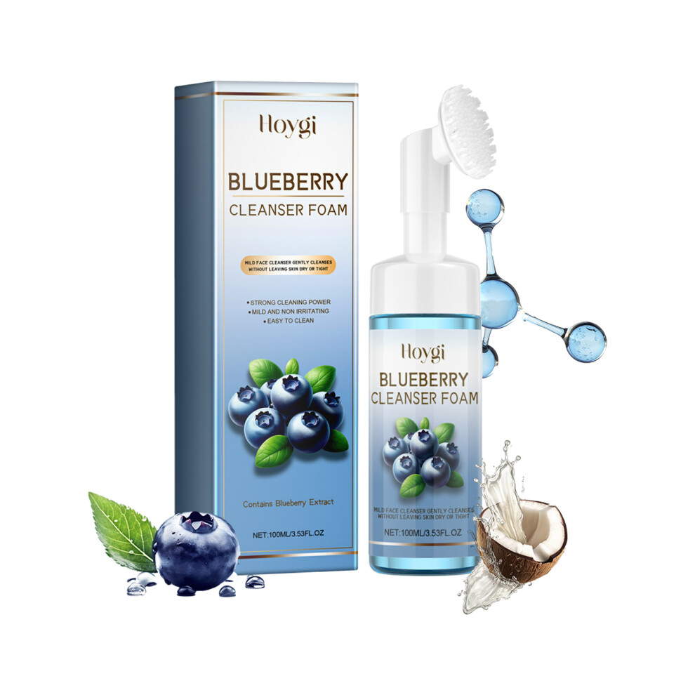 Blueberry Cleanser Foam, Gentle Texture for Blackhead Repair