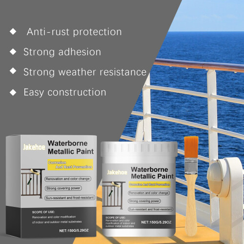 Water-Based Anti-Rust Paint Black Waterproof Metal Refurbish 2