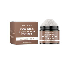 Sandalwood Cedar Men's Body Scrub, Non-Greasy, Gentle Exfoliating