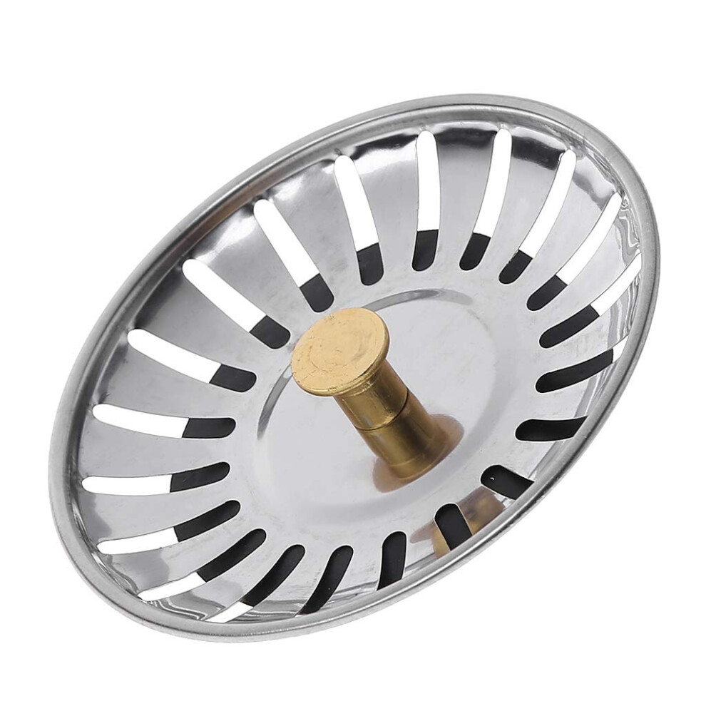 Stainless Steel Sink Strainer Kitchen Waste Drain Plug Filter Stopper Basket 9323874493534
