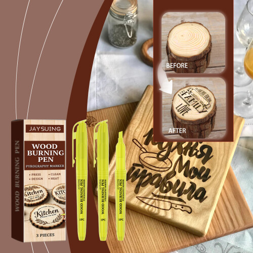 Wood Burn Pen for Pyrography Art & Number Marking 1
