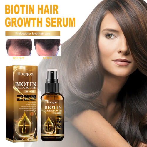 Biotin-Haarwuchsserum, pflegt starkes Haar 1