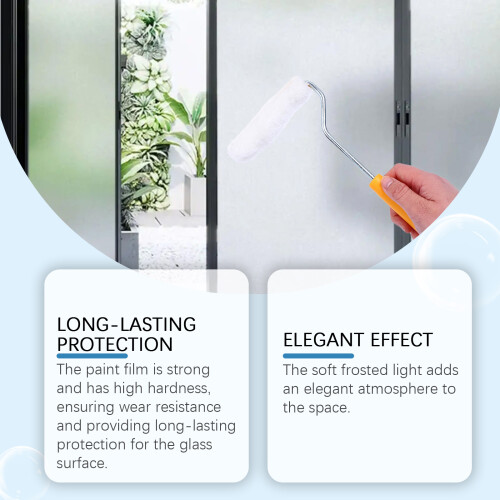 Frosted Glass Paint, Peeping & Light Resistant for Bathroom & Office 2