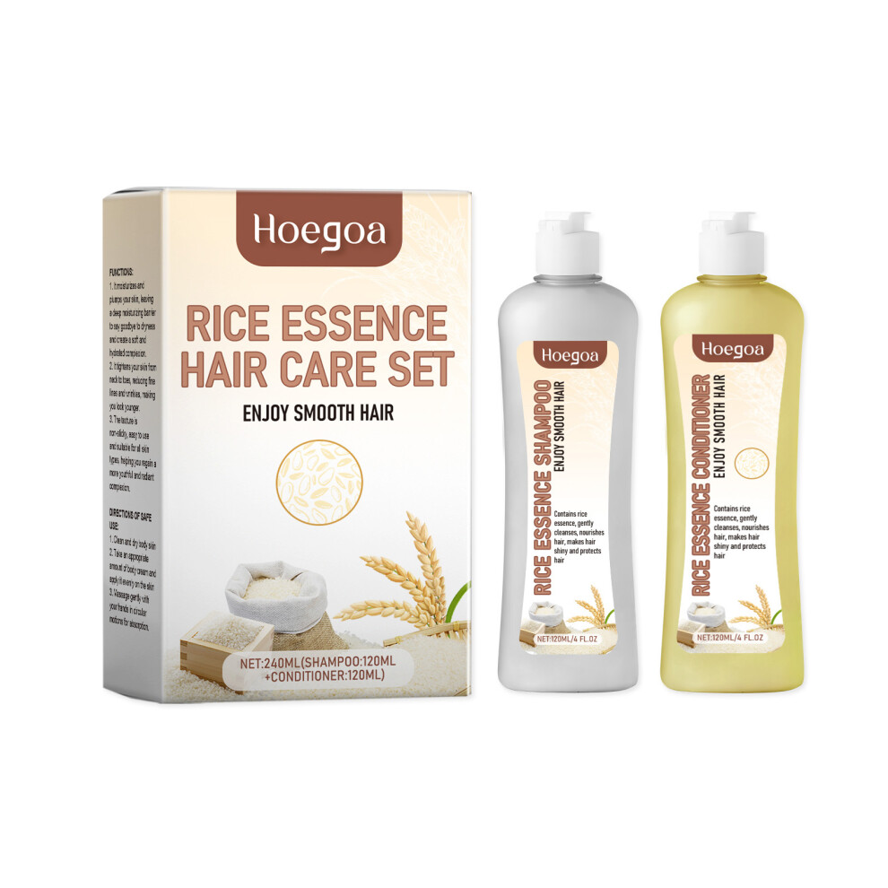 Rice Care Shampoo Set Keratin Repair Nourishing Smooth Hair