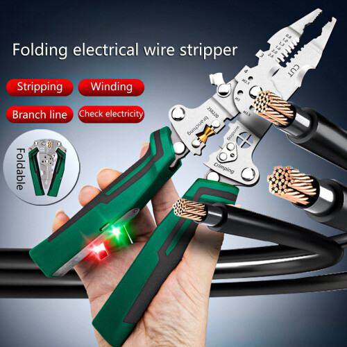 Foldable Cable Stripper With 0.8-2.6mm Hole Rotating Peeling 1