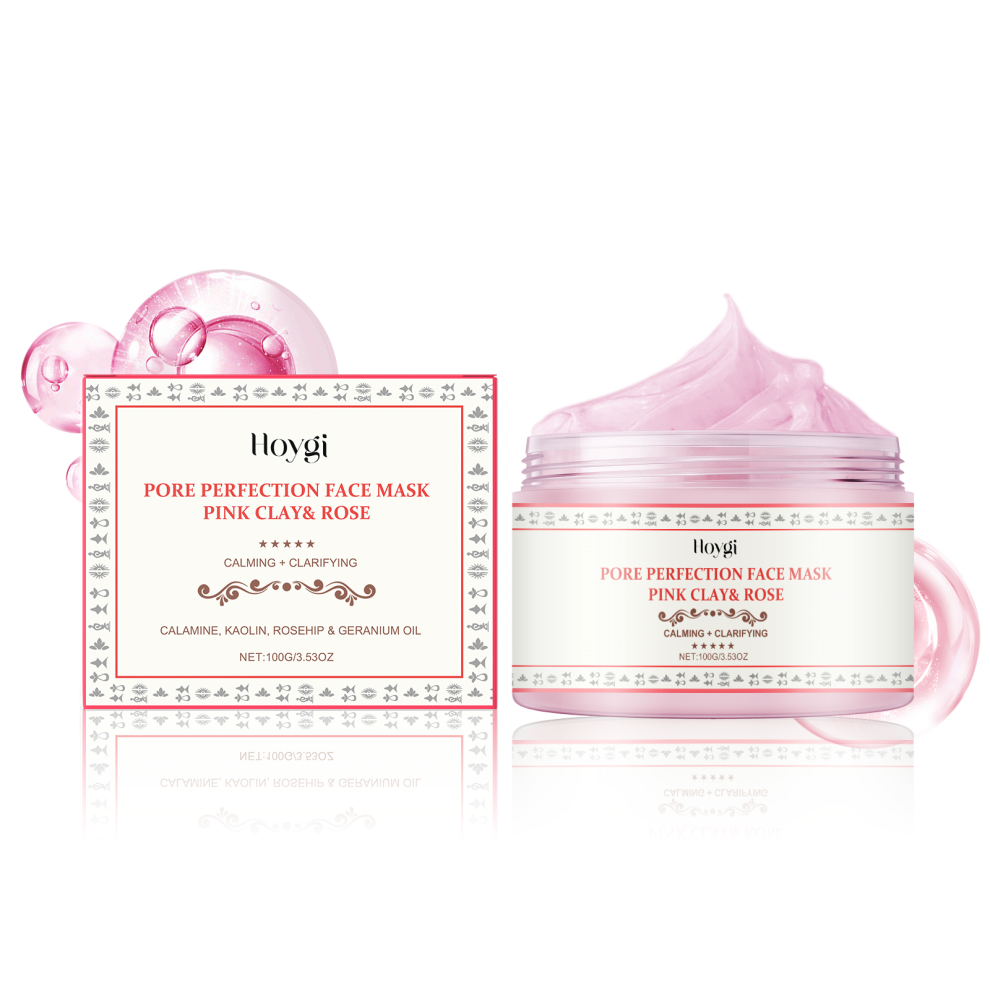 Pink Rose Clay Mask, Cleanses, Hydrates and Moisturizes Skin