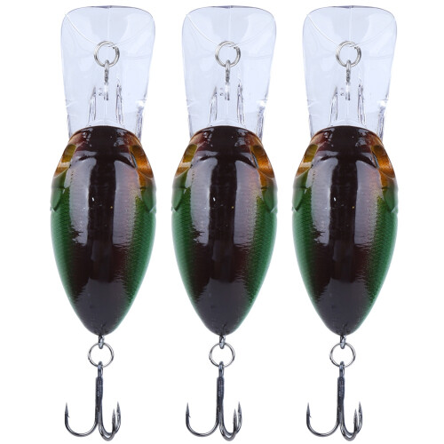 Δόλωμα Crankbait με δελεαστική δράση, αιχμηρό αγκίστρι ψαρέματος με ρεαλιστικό