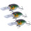Δόλωμα Crankbait με δελεαστική δράση, αιχμηρό αγκίστρι ψαρέματος με ρεαλιστικό 3