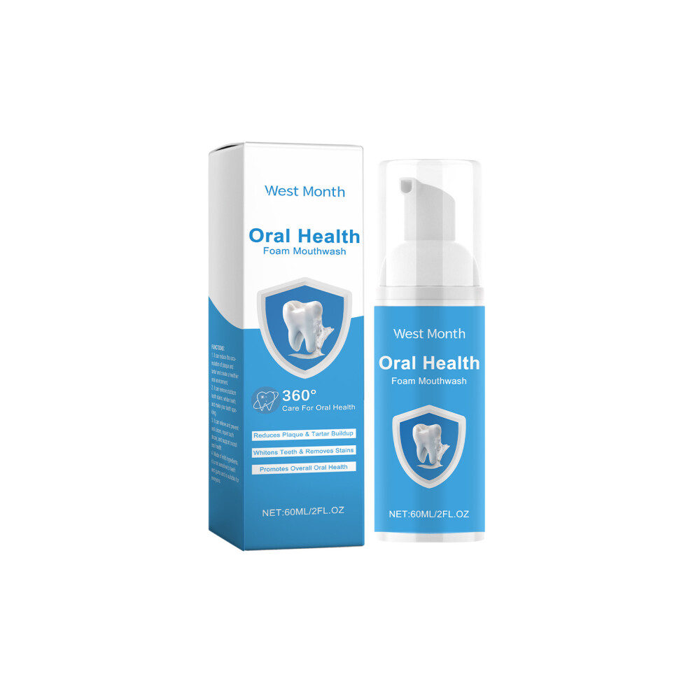Foaming Mouthwash, Gentle Clean Teeth Stains Remove Odors Fresh
