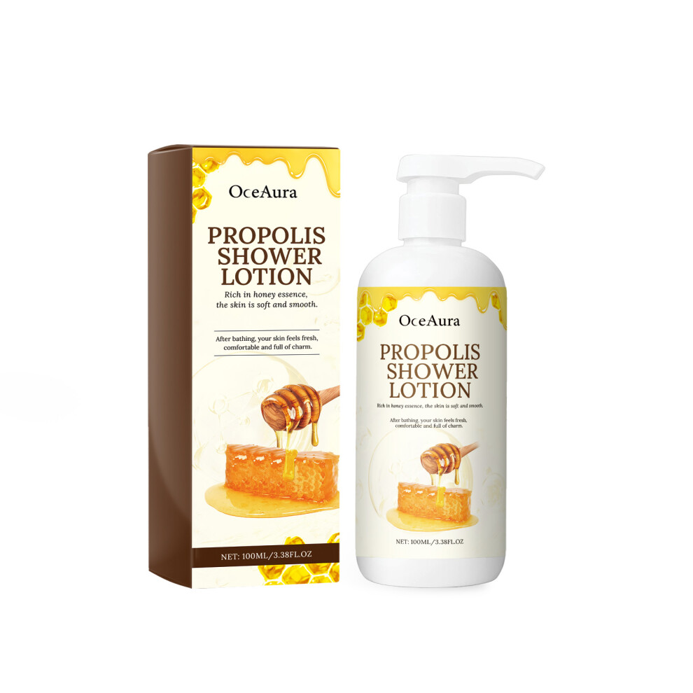 Propolis Shower Lotion for Cleansing, Moisturizing & Exfoliating