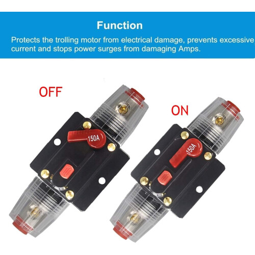 Βάση στήριξης σε πάνελ για συστήματα 12V-24V DC, διακόπτης κυκλώματος θαλάσσιου 1