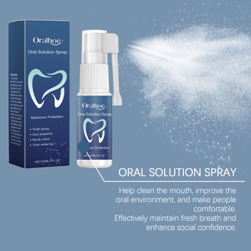 Oral Solution Spray for Fresh Breath Clean Teeth Mouth Hygiene 2