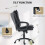 Homcom (Black) HOMCOM Office Chair, Computer Desk Chair with Dual-Layer Padding 6