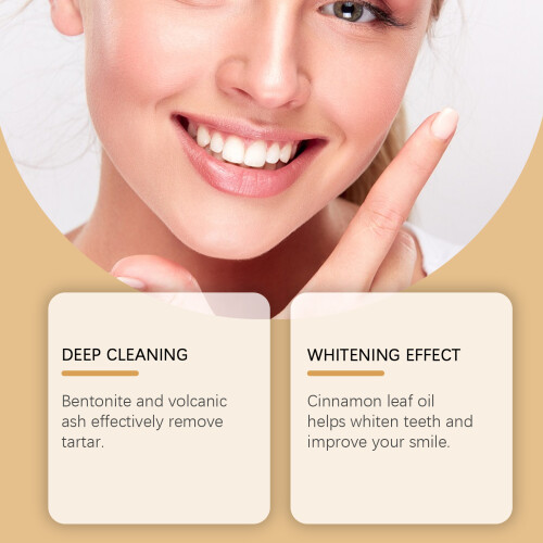 Cinnamon Volcanic Ash Whitening Teeth Powder 2
