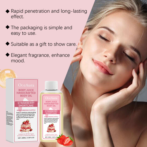 Strawberry Fragrant Moisturizing Body Essential Oil 2
