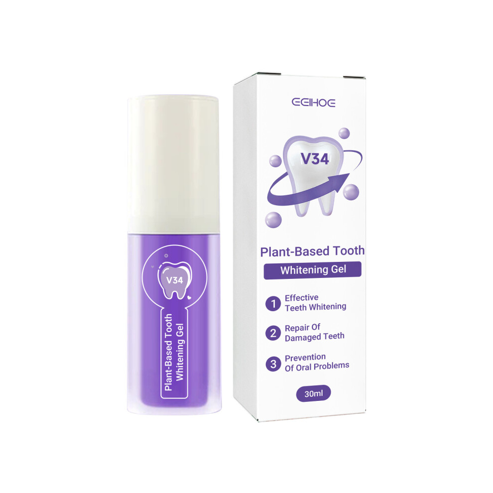 Plant-Based Tooth Whitening Gel for Tartar Removal & Bright Teeth