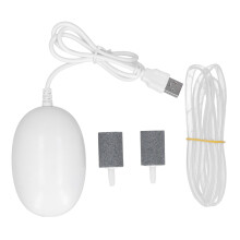 USB-zuurstofpomp voor aquariumbeluchting, aquariumaccessoire met stabiele prestaties en schokbestendige voet, ideaal voor thuis of op reis.