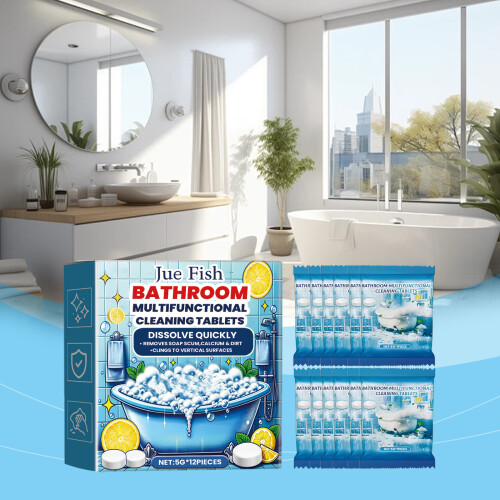 Bathroom Sink & Glass Bathtub Effervescent Scale Cleaner 1