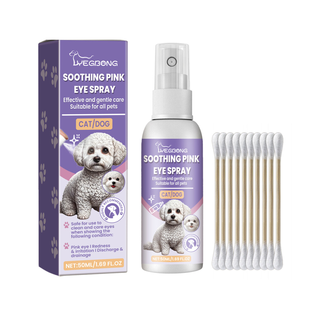 Pet Eye Spray: Cleans Tear Stains & Moisturizes